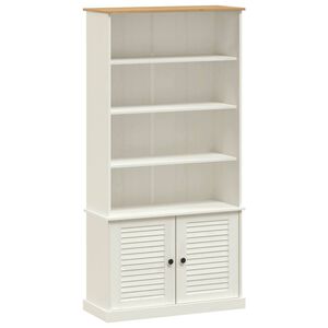 vidaXL Bibliotecă &bdquo;VIGO&rdquo;, alb, 85x35x170 cm, lemn masiv de pin