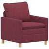 vidaXL Canapea Roșu Vin 76 x 81 x 87,5 cm Țesătură