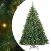 vidaXL Brad de Crăciun artificial cu 300 LED Verde 210 cm PE și PVC