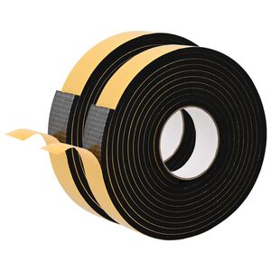 vidaXL Bandă din spumă autoadezivă 2 buc. Negru 30mm x 5m Spumă CR