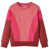 vidaXL Bluzon pentru copii, color block roz și henna, 116
