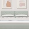 vidaXL Tăblie cap cu headboard Gri deschis 144 cm Catifea