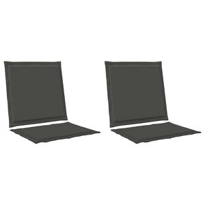 vidaXL Perne pentru șezut și spătar Poliester Antracit 47 x 45 x 2 cm