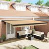 vidaXL Cortina Retractabilă Multicolour 500 &times; 300 cm Stofă și Metal