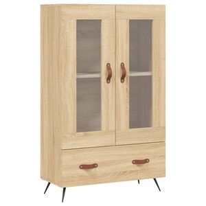 vidaXL Dulap &icirc;nalt, stejar Sonoma, 69,5x31x115 cm, lemn prelucrat