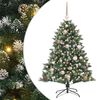 vidaXL Brad de Crăciun artificial Verde 120 cm PVC și Plastic și Oțel