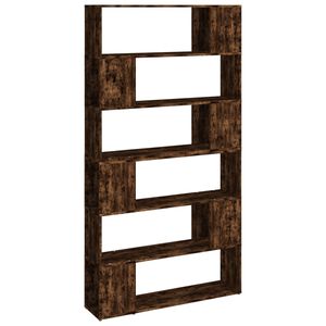 vidaXL Bibliotecă/Separator de cameră, stejar afumat, 100x24x188 cm