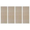 vidaXL Covoare de bambus natural, 4 buc., 120x180 cm, dreptunghiulare