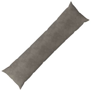 vidaXL Pernă cu pernă HEERLEN Gri deschis 40 x 145 cm Catifea