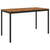 vidaXL Masă de Bar &icirc;n Grădină Natural și Negru 180 x 88,5 x 105 cm