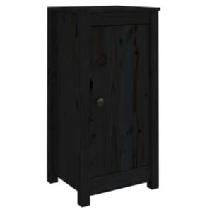vidaXL Servante, 2 buc., negru, 39x35x80 cm, lemn masiv de pin