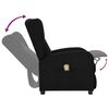 vidaXL Fotoliu de masaj cu ridicare, negru, material textil