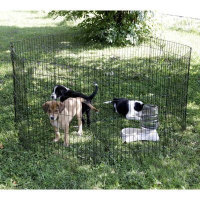 442037 Kerbl Outdoor Pet Enclosure with Door Silver