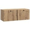 vidaXL Oglindă TV montată pe perete Stejar Artizanal 78,5 x 31 x 30 cm