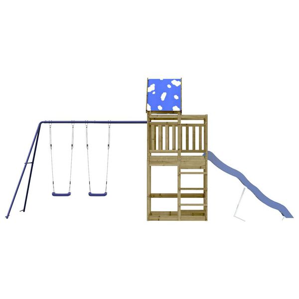 vidaXL Set de joacă pentru exterior, lemn de pin impregnat