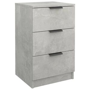 vidaXL Noptieră, gri beton, 40x36x65 cm