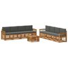vidaXL Seturi de canapele cu pernă 9 pcs Lemn Solid de Acacia