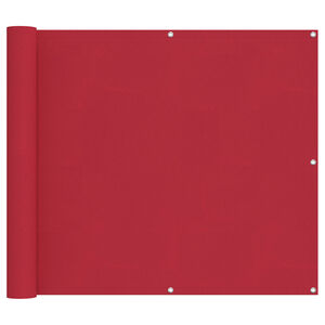 vidaXL Ecran de balcon Roșu 100 x 600 cm Material Oxford