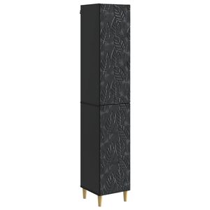vidaXL Set de Dulapuri 2 buc. Negru Lemn prelucrat