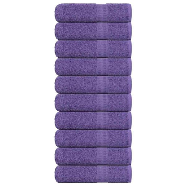 vidaXL Prosoape de duș, FROGN, 10 buc., violet, 70x140 cm, 360 g/m&sup2;