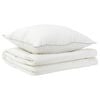 vidaXL Set de plapumă și perne 2 buc. 150x200 cm Vară 140 GSM L&acirc;nă Alb