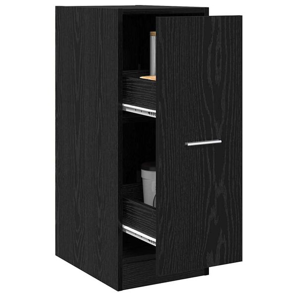 vidaXL Cabinet de Apotecă Stejar negru 30 x 41 x 77.5 cm Lemn compozit