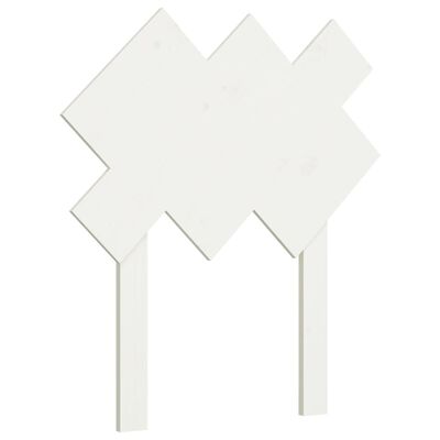 vidaXL Tăblie de pat, alb, 72,5x3x81 cm, lemn masiv de pin