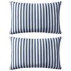 vidaXL Perne de exterior, 2 buc., bleumarin, 60x40 cm, imprimeu dungi