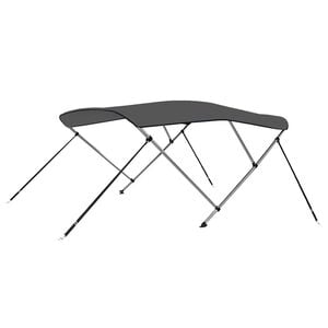 vidaXL Parasolar barcă Bimini cu 3 arcuri, antracit, 183x140x137 cm