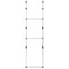 vidaXL Sistem de șifonier telescopic cu bare, aluminiu