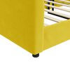vidaXL Pat de zi, galben, 90x200 cm, catifea