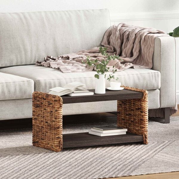 vidaXL Masă laterală natural 44.5 x 45 x 45 cm Lemn masiv de mahon