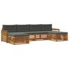 vidaXL Set de canapele de exterior 6 buc. Lemn Solid de Acacia