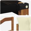 vidaXL Set de canapele de exterior Lemn solid de Acacia și Textilene