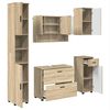 vidaXL Set de mobilier pentru baie cu sertar 5 pcs Stejar Sonoma