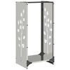 vidaXL Suport pentru lemne de foc 40x30x80 cm oțel inoxidabil