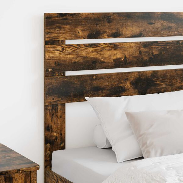 vidaXL Tăblie cap cu headboard Stejar fumuriu 75 cm Lemn compozit
