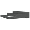 vidaXL Jardinieră, gri, 107x107x27 cm, lemn masiv de pin