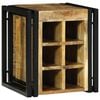 vidaXL Raft pentru vin 35 x 35 x 39 cm Lemn de mango solid