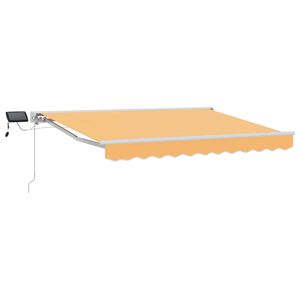 vidaXL Cadru manual de marchiză cu LED-uri Nisipiu 3 x 2,5 m