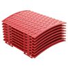 vidaXL FustăpentruBraddeCrăciun Roșu &Oslash; 65 x 24 cm Plastic