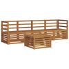 vidaXL Set de canapele de exterior 5 buc. natural Lemn Solid de Acacia