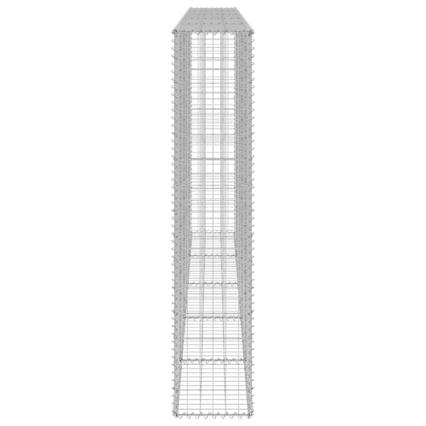 vidaXL Perete gabion cu capace, 300 x 30 x 150 cm, oțel galvanizat