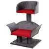 Kerbl Ansamblu pentru pisici &bdquo;Lounge Deluxe&rdquo;, gri și roșu, 81548