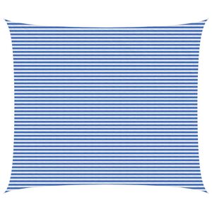 vidaXL P&acirc;nză de umbră Albastru și Alb 6 x 7 m HDPE