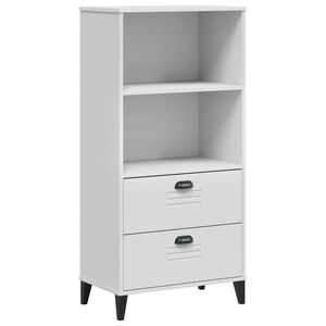 vidaXL Bibliotecă &bdquo;VIKEN&rdquo;, alb, 60x35x123 cm, lemn prelucrat