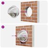 vidaXL Capace de ventilație pentru aer 8 pcs Argintiu 150 mm