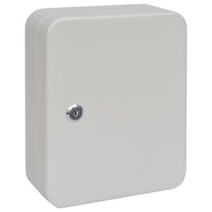 vidaXL Cutie pentru chei cu blocare Creme 20 x 7,5 x 25 cm Oțel
