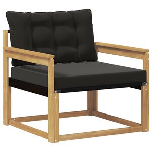 vidaXL Set de canapele de exterior Lemn solid de Acacia și Textilene