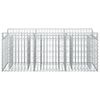 vidaXL Pat ridicat din gabion Argintiu 150 x 50 x 60 cm